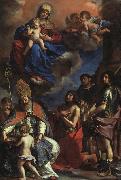  Giovanni Francesco  Guercino Virgin and Child with the Patron Saints of Modena Spain oil painting artist